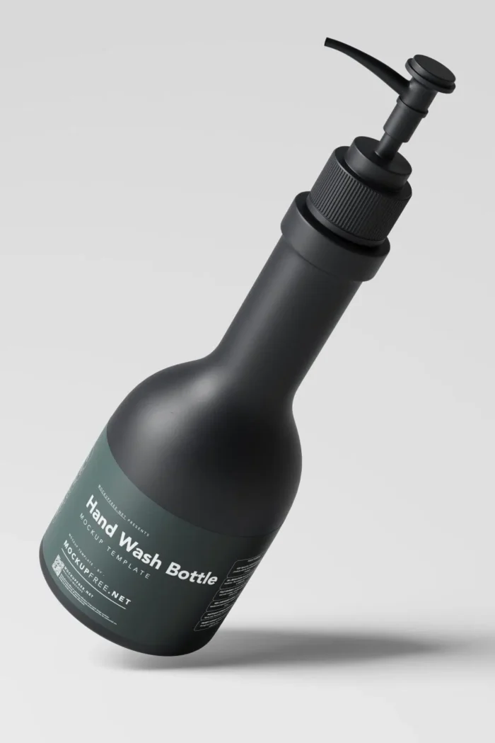 10 Hand Wash Pump Bottle Mockup