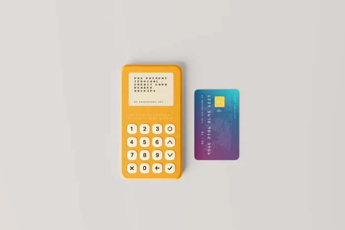 Free Credit Card Reader Mockup PSD
