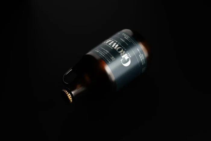 Free Growler Beer Bottle Mockup Set