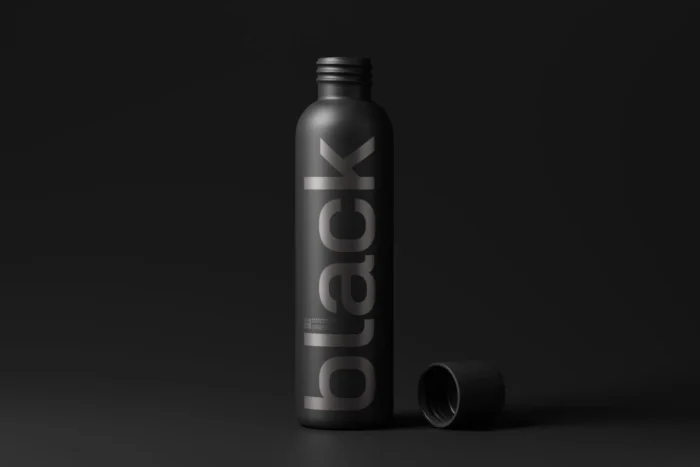 Free Matte Black Deodorant Bottle Mockup