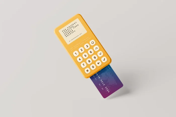 Free Credit Card Reader Mockup PSD