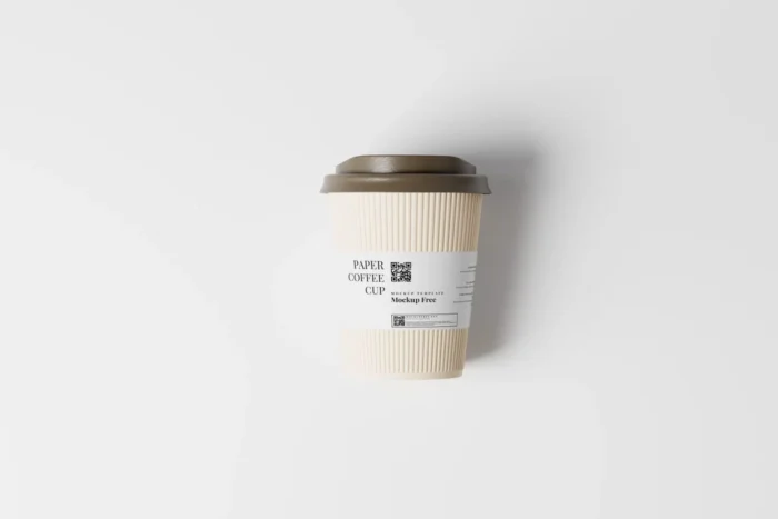 Free Coffee Cup with Java Jacket Mockup PSD