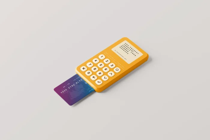 Free Credit Card Reader Mockup PSD