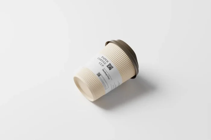 Free Coffee Cup with Java Jacket Mockup PSD