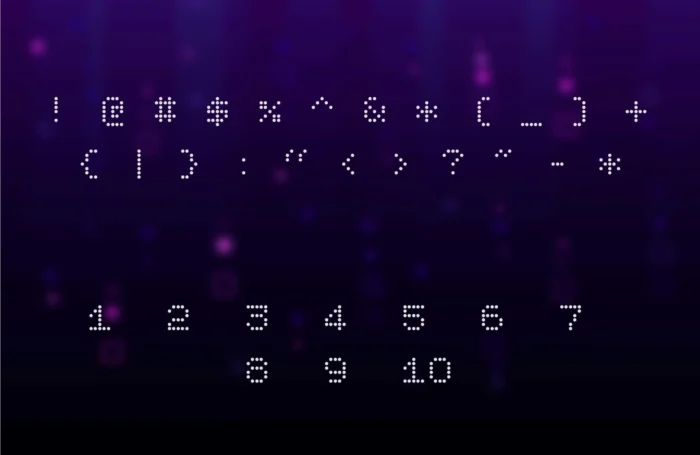 Bitcount Grid Single – Pixel Dotted Font