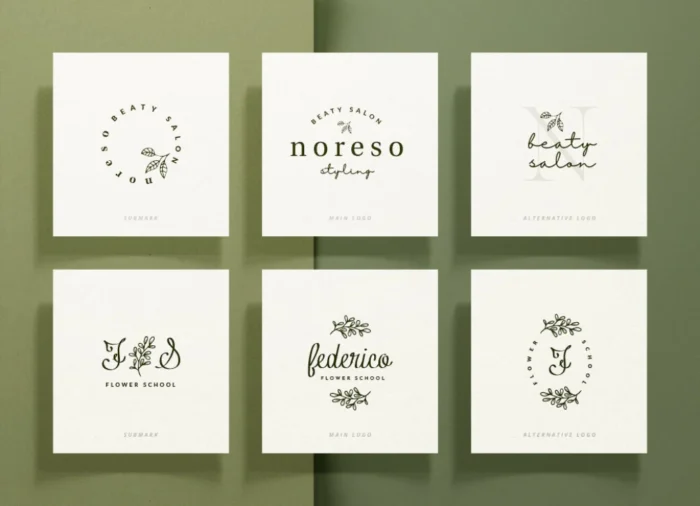 Botanical Logo Templates – AI, EPS & PSD Format