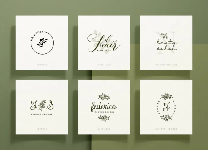 Botanical Logo Templates – AI, EPS & PSD Formats