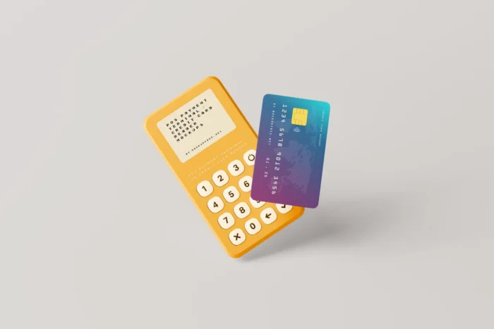 Free Credit Card Reader Mockup PSD