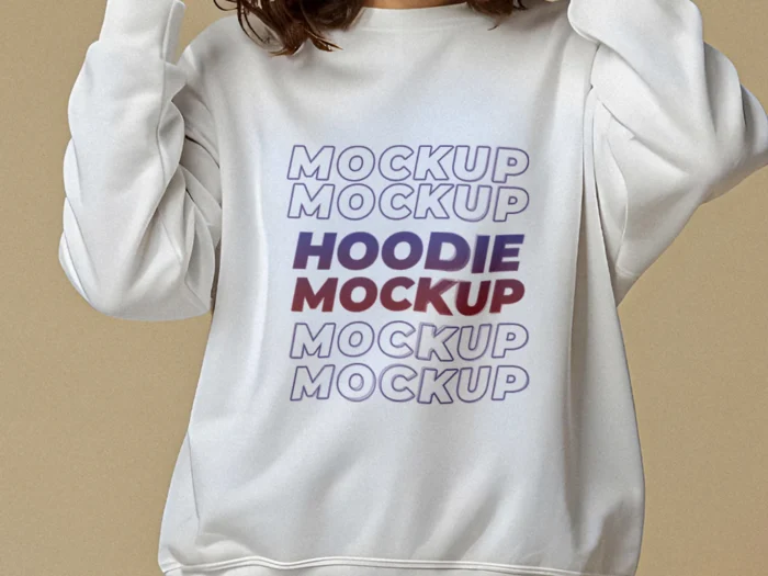Free Streetwear oversized hoodie mockup PSD