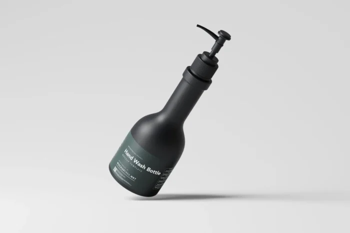 Free 10 Hand Wash Pump Bottle Mockup