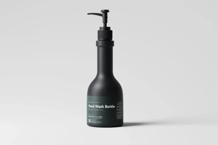 Free 10 Hand Wash Pump Bottle Mockups PSD