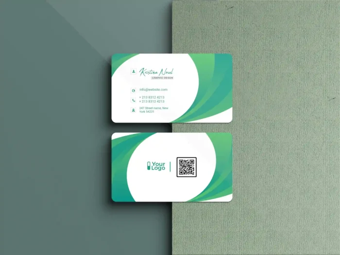 Free Abstract Wave Business Card PSD