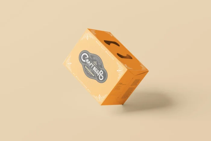 Free Beer Bottle and Carrying Case Mockups PSDT