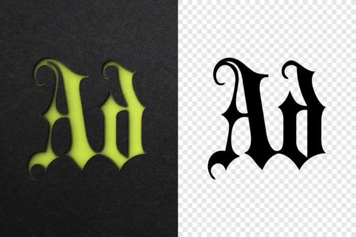 Free Black Paper Cutout Text Effect - Image 2