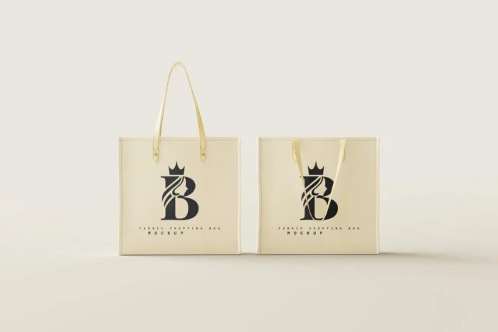 Free Fabric Shopping Bag Mockup PSD