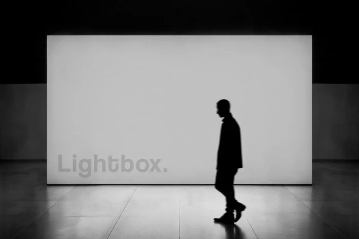 Free Lightbox Expo Mockup PSD2
