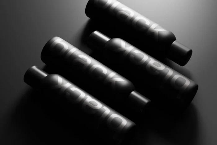Free Matte Black Deodorant Bottle Mockup