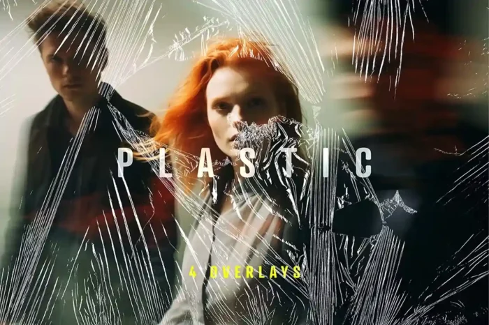 Free Plastic Wrap Texture Overlays PSD