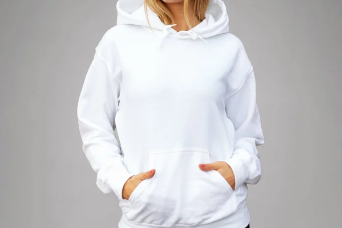 Free Realistic Fabric Texture Hoodie Mockup psd