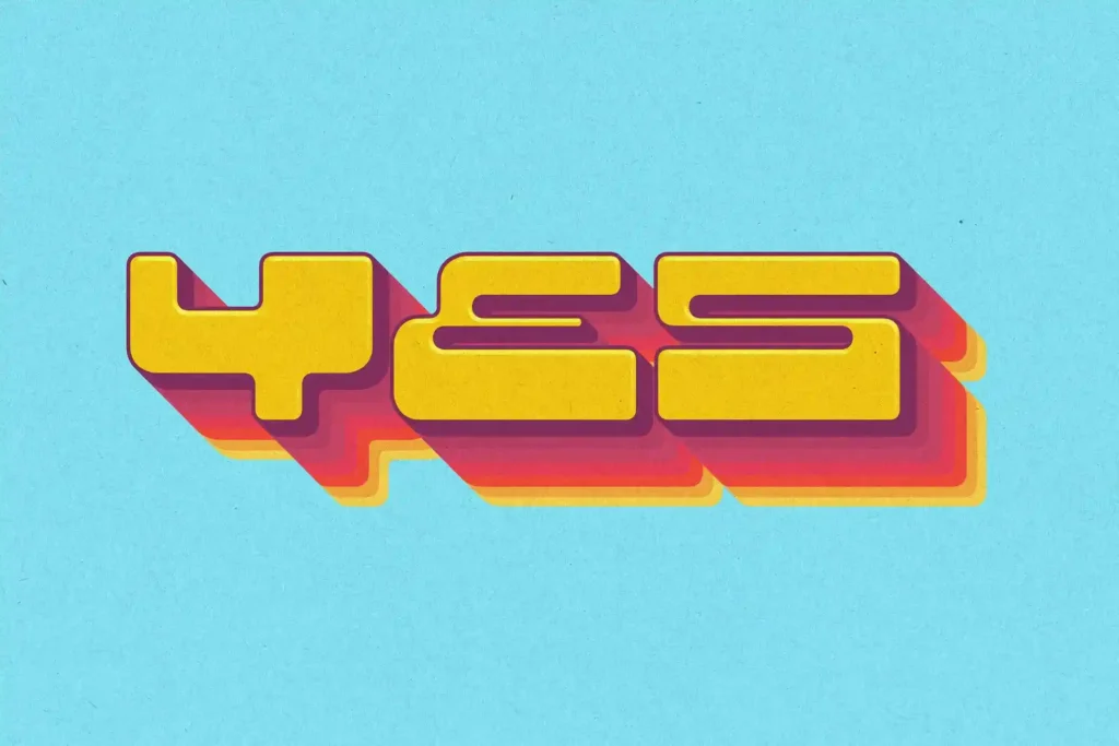 Free Retro 3D Text Effect PSDt Free Retro 3D Text Effect PSDt
