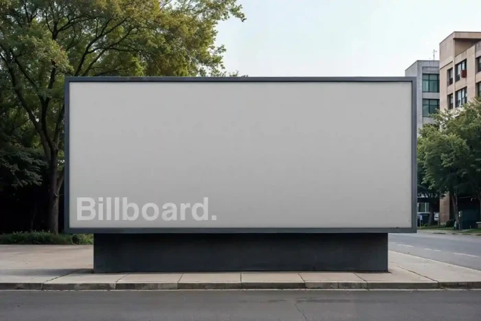 Free Roadside Advertising Billboard Mockup PSD!