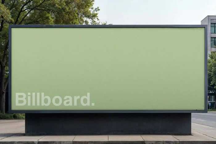 Free Roadside Advertising Billboard Mockup PSDT