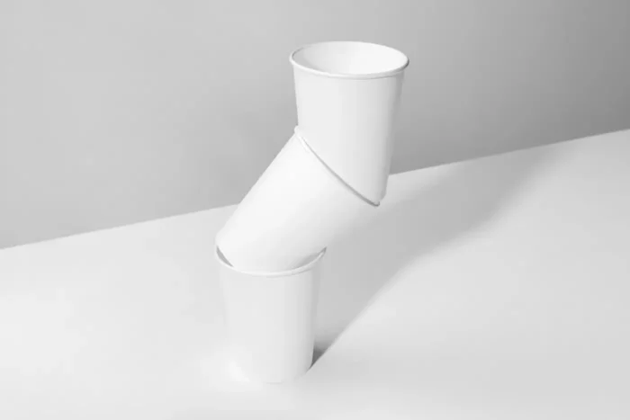 Free Three Paper Cups Mockup PSDT