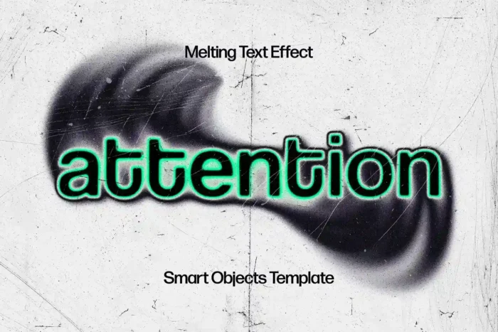 Free Twirl Blurred Text Effect PSD