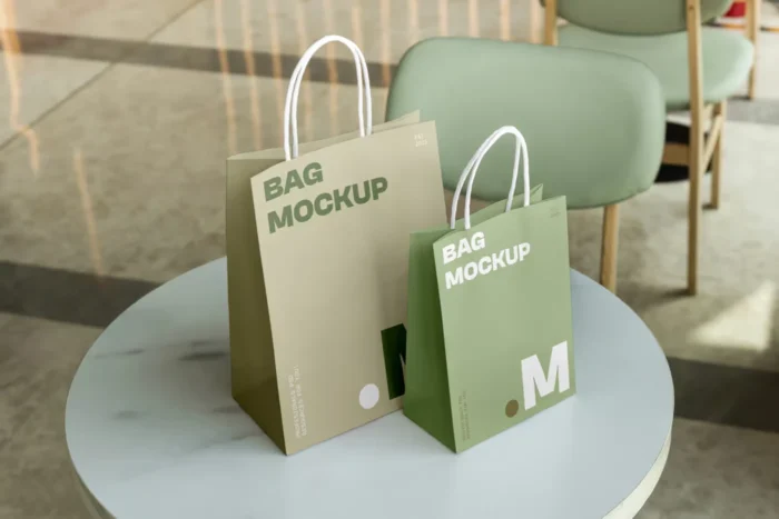 Free Two Shopping Bag PSD Mockups1