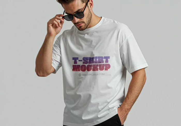 Free Urban Casual T Shirt Mockup PSD
