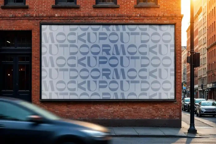 Free Urban Billboard Mockup PSD