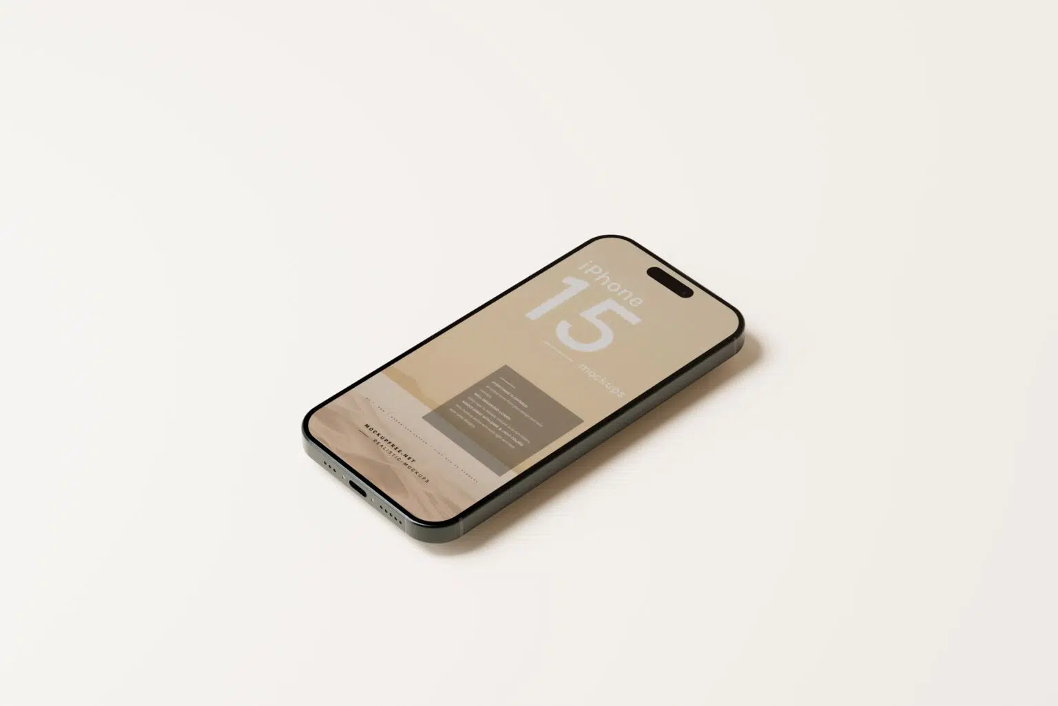 Free iPhone 15 Pro and Pro Max mockup pack PSDS