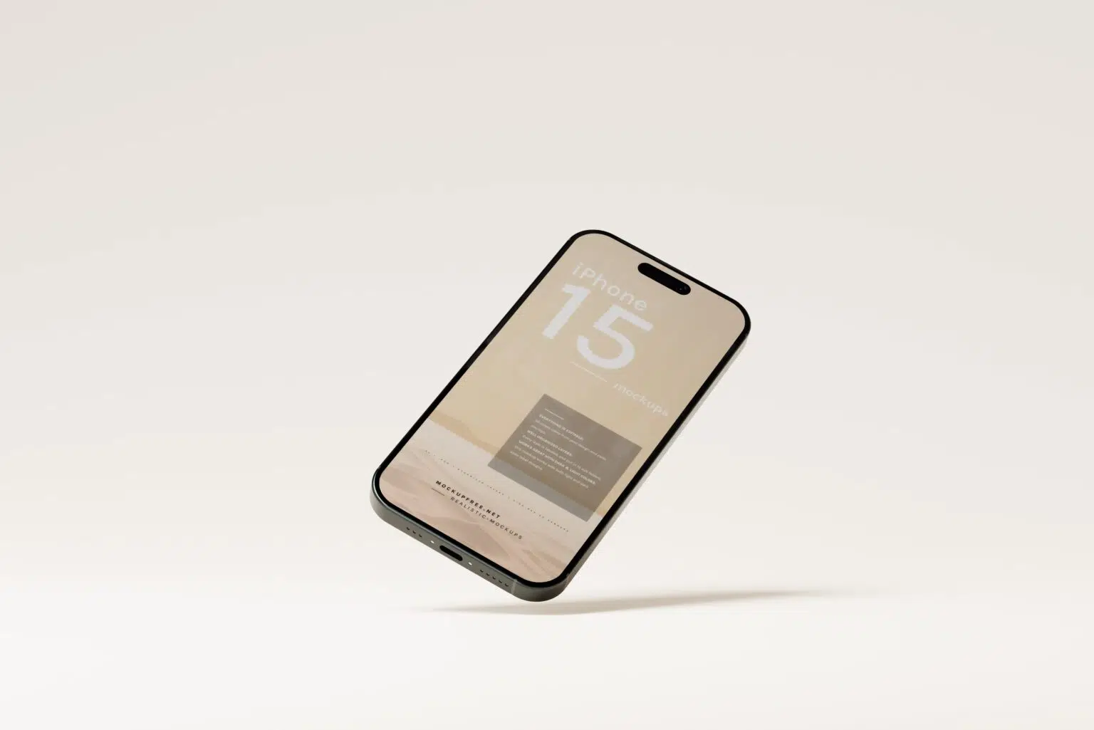 Free iPhone 15 Pro and Pro Max mockup packs