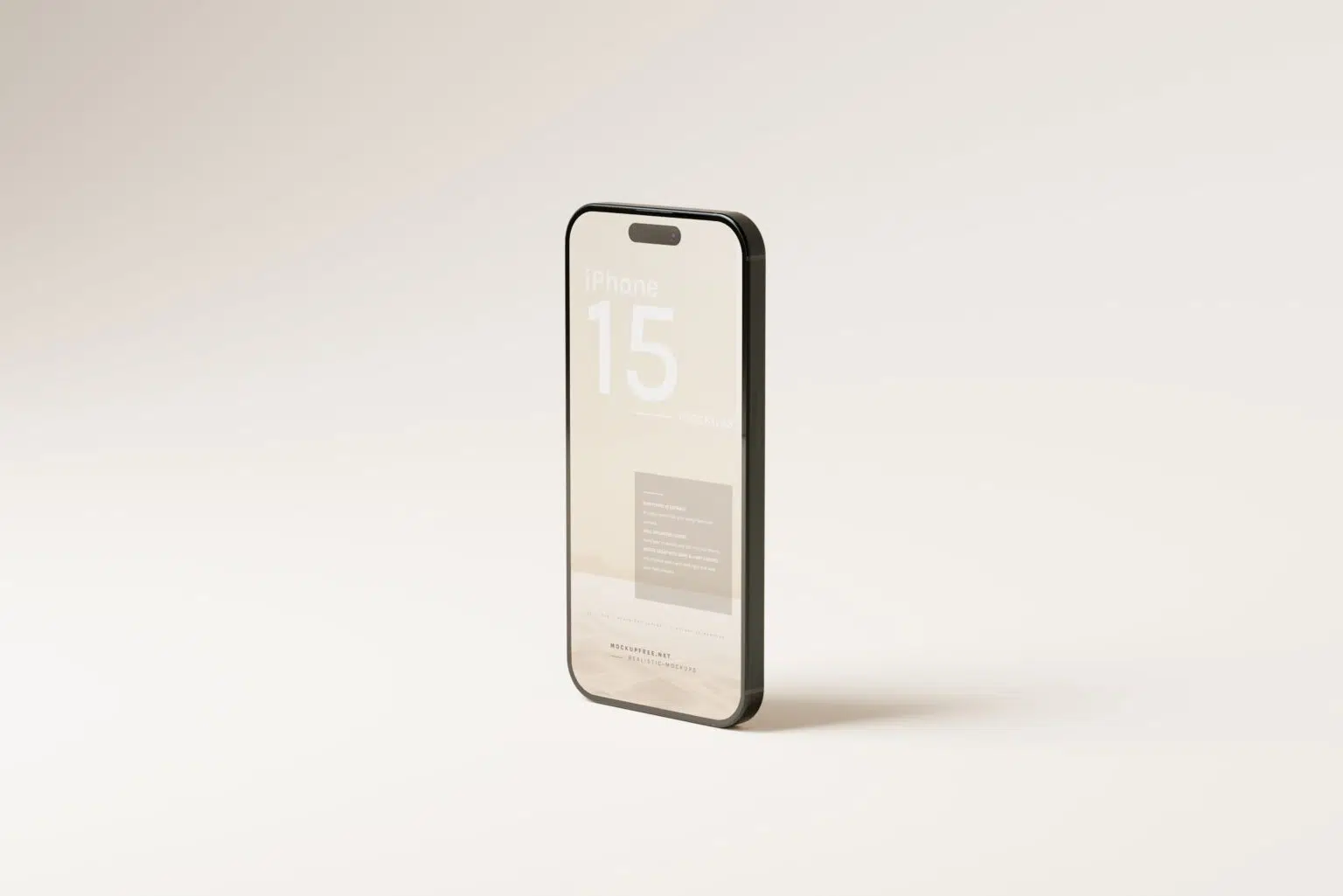 Free iPhone 15 Pro and Pro Max mockups