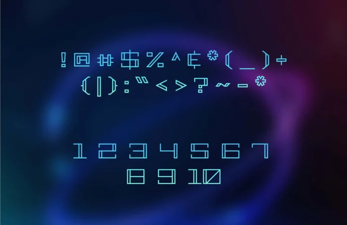 Geostar – Free Futuristic Inline Font3