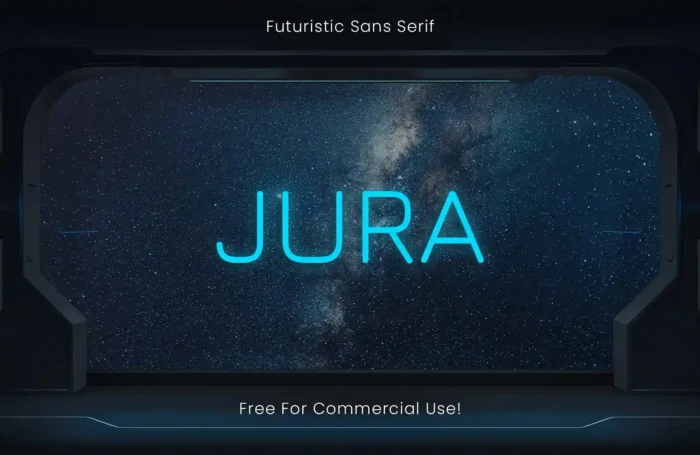 Jura – Free Futuristic Sans Serif Font