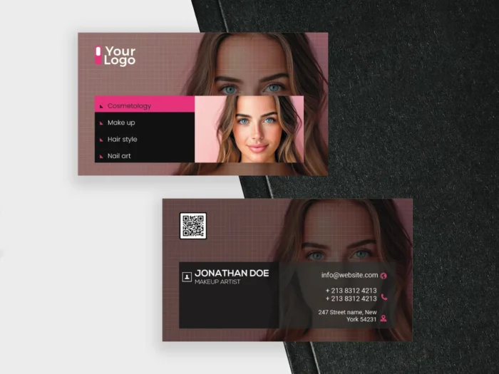 Makeup artist business card Template