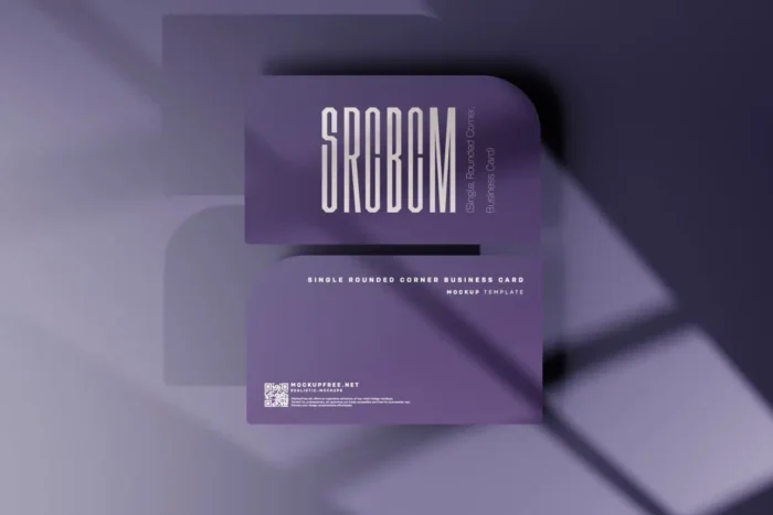 10 PSD Rounded Corner Business Card Mockups in stylish modern layout