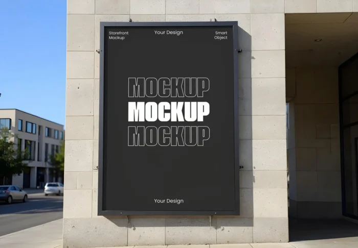 Storefront Poster Mockup PSDT