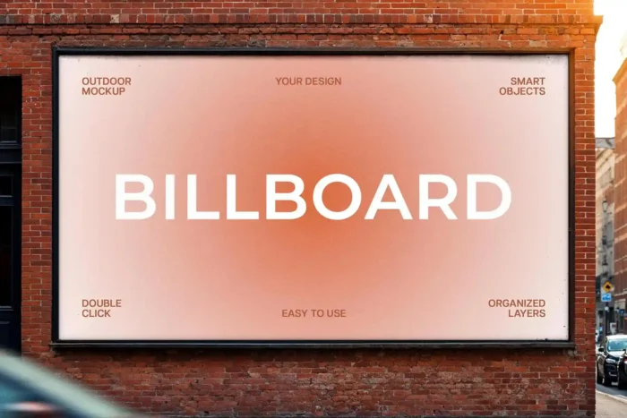 Free Urban Billboard Mockup PSD