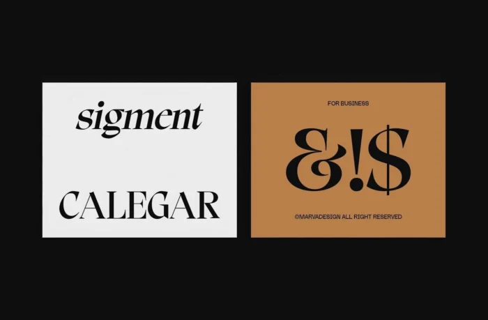 Calegar Display Serif Font – Make a Bold, Elegant Statement