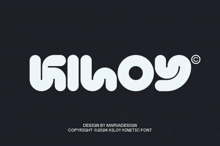 kiloy rounded techno font 0