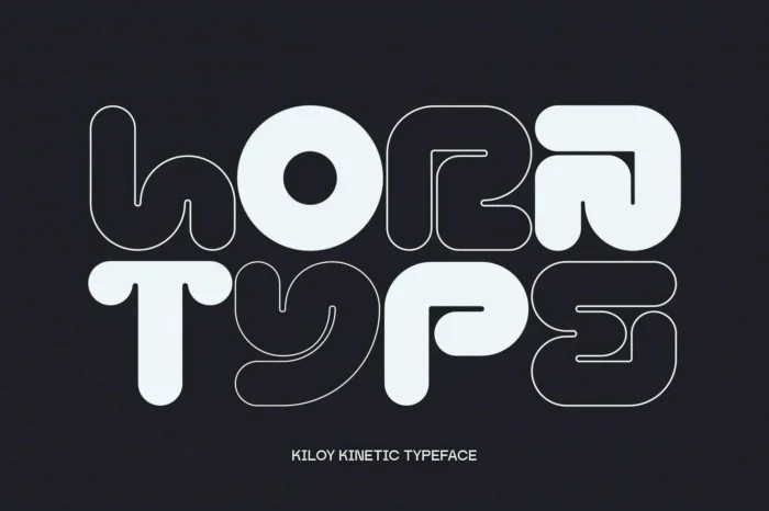 kiloy rounded techno font 2