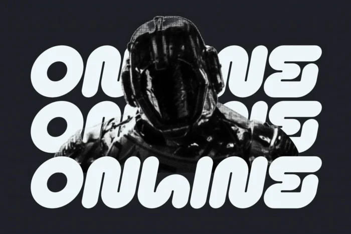 kiloy rounded techno font 4