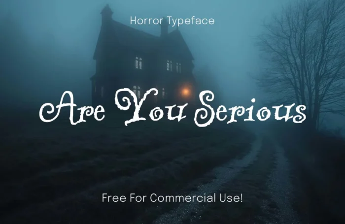 Are You Serious – Free Horror Font with a Playful Twist