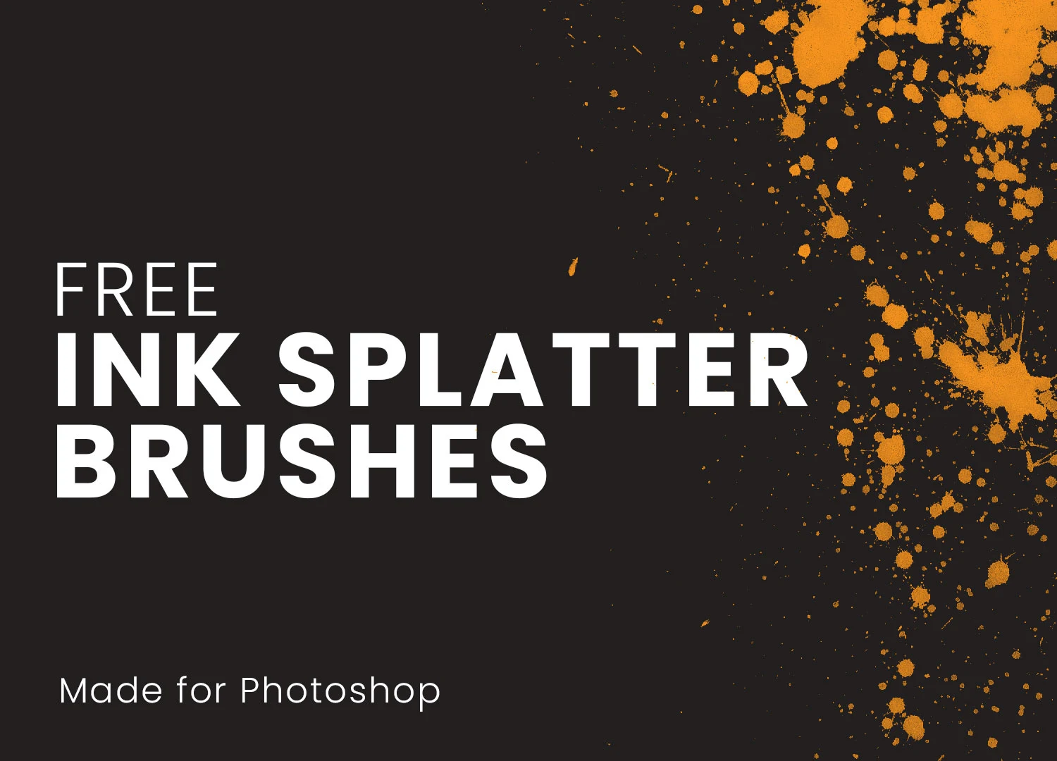 Free 50 Ink Splatter Brushes for Photoshop