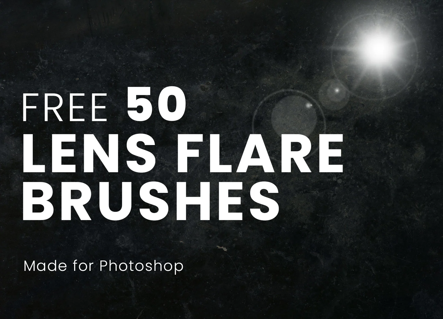 Free 50 lens flare brushes for phototshop