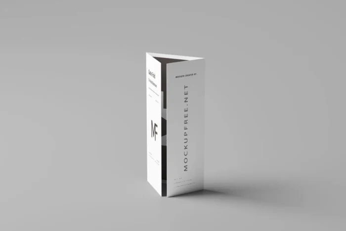Free 8 Gate Fold Brochure Mockup set1