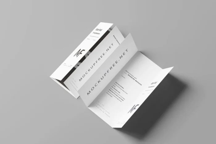 Free 8 Gate Fold Brochure Mockup sets