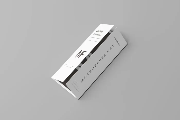 Free 8 Gate Fold Brochure Mockups